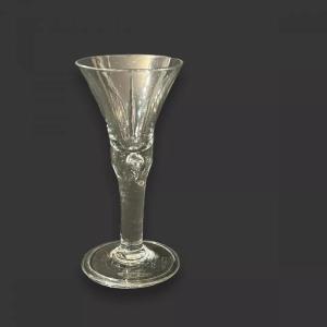 Georgian Teardrop Stem Wine Glass