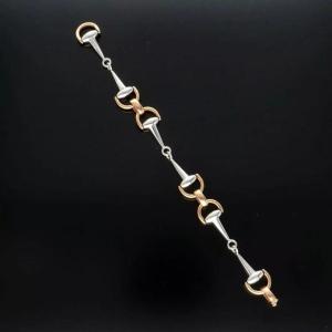 Vintage Italian 18ct Gold Horse Snaffle Bracelet