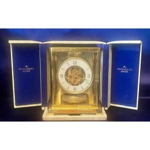 A Vintage Jaeger Lecoultre Atmos Clock Working With Original Box & Paperwork