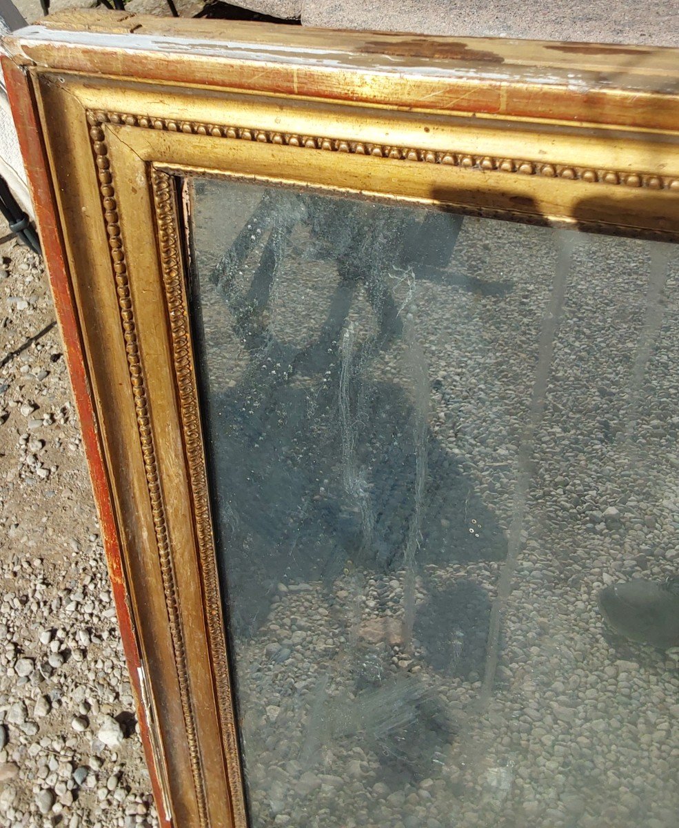 Mirror Frame In Carved And Gilded Wood Louis XVI Period Late 18th Century-photo-4