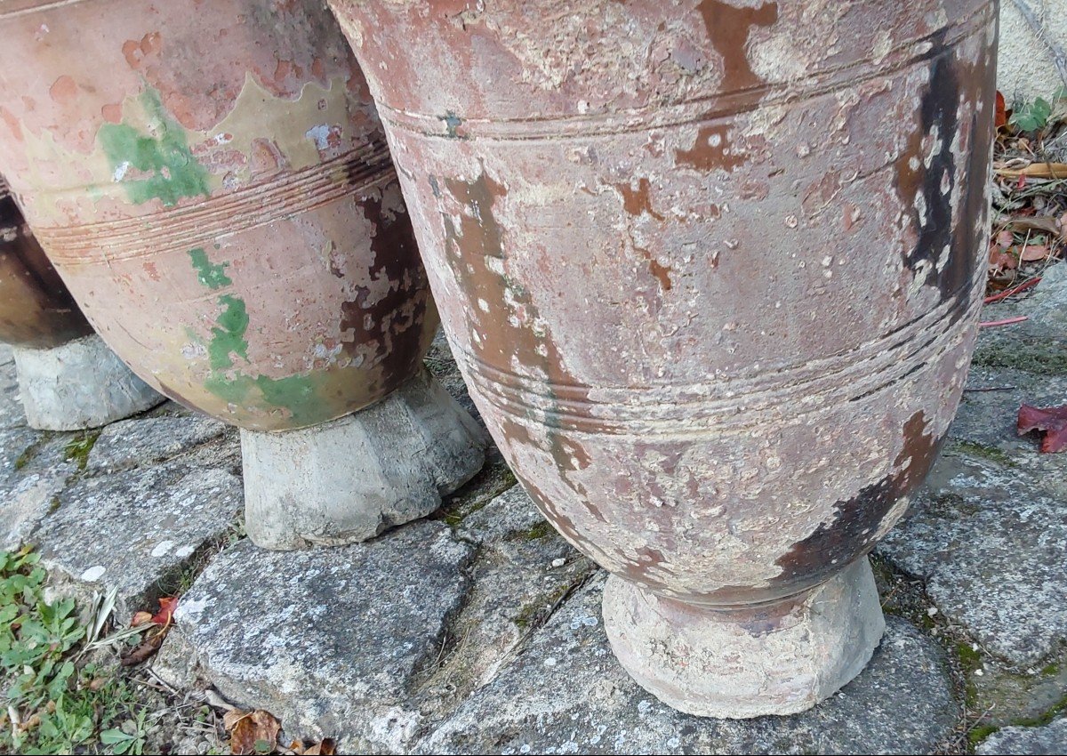 Set Of 3 Vases From Anduze, 19th Century-photo-3