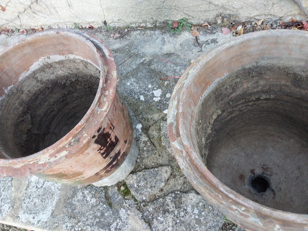 Set Of 3 Vases From Anduze, 19th Century-photo-1