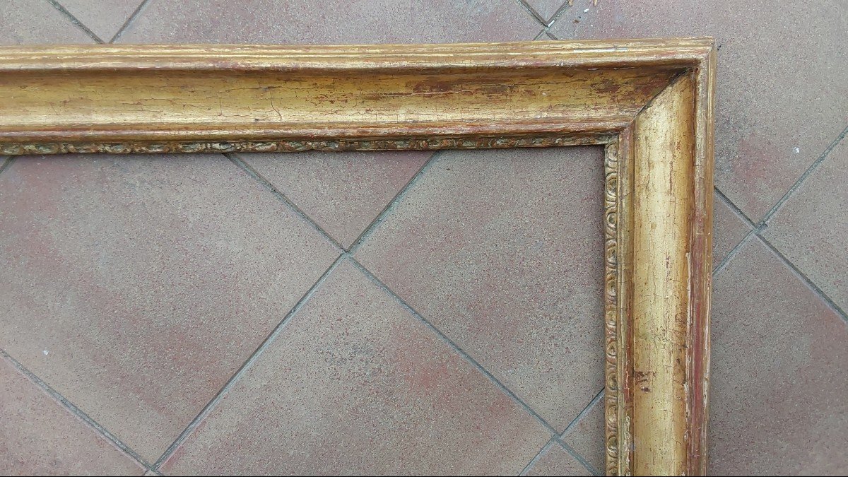 19th Century Carved And Gilded Wooden Frame-photo-2