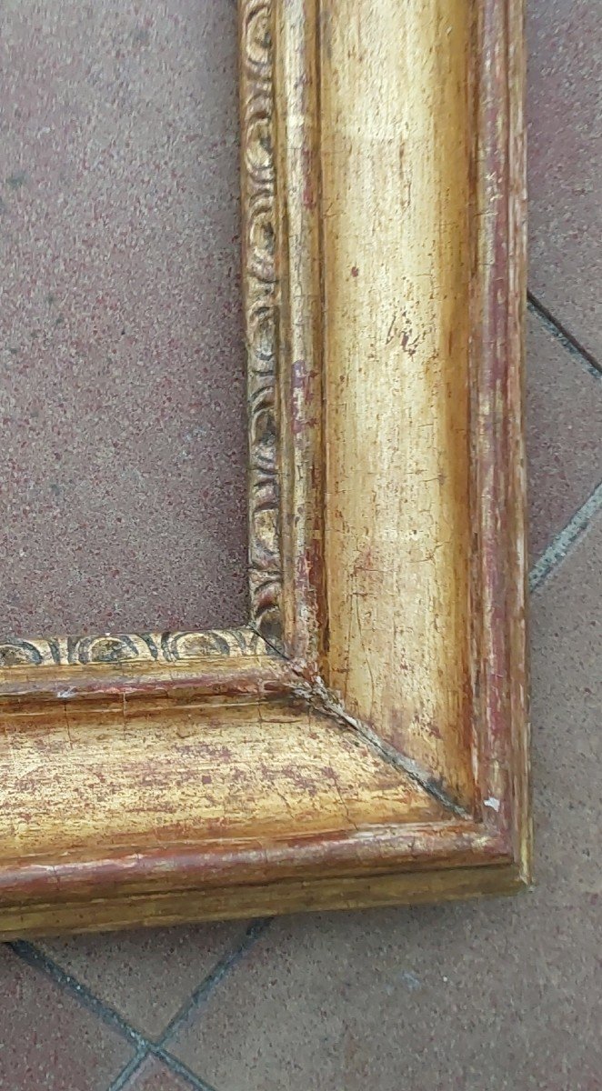 19th Century Carved And Gilded Wooden Frame-photo-4