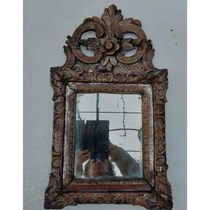 Miroir En Bois Sculpte Et Argenté Epoque Louis XIV.   XVIIIrme Siecle