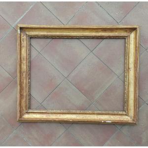 19th Century Carved And Gilded Wooden Frame