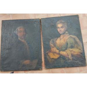 Pair Of 18th Century Portraits To Be Restored