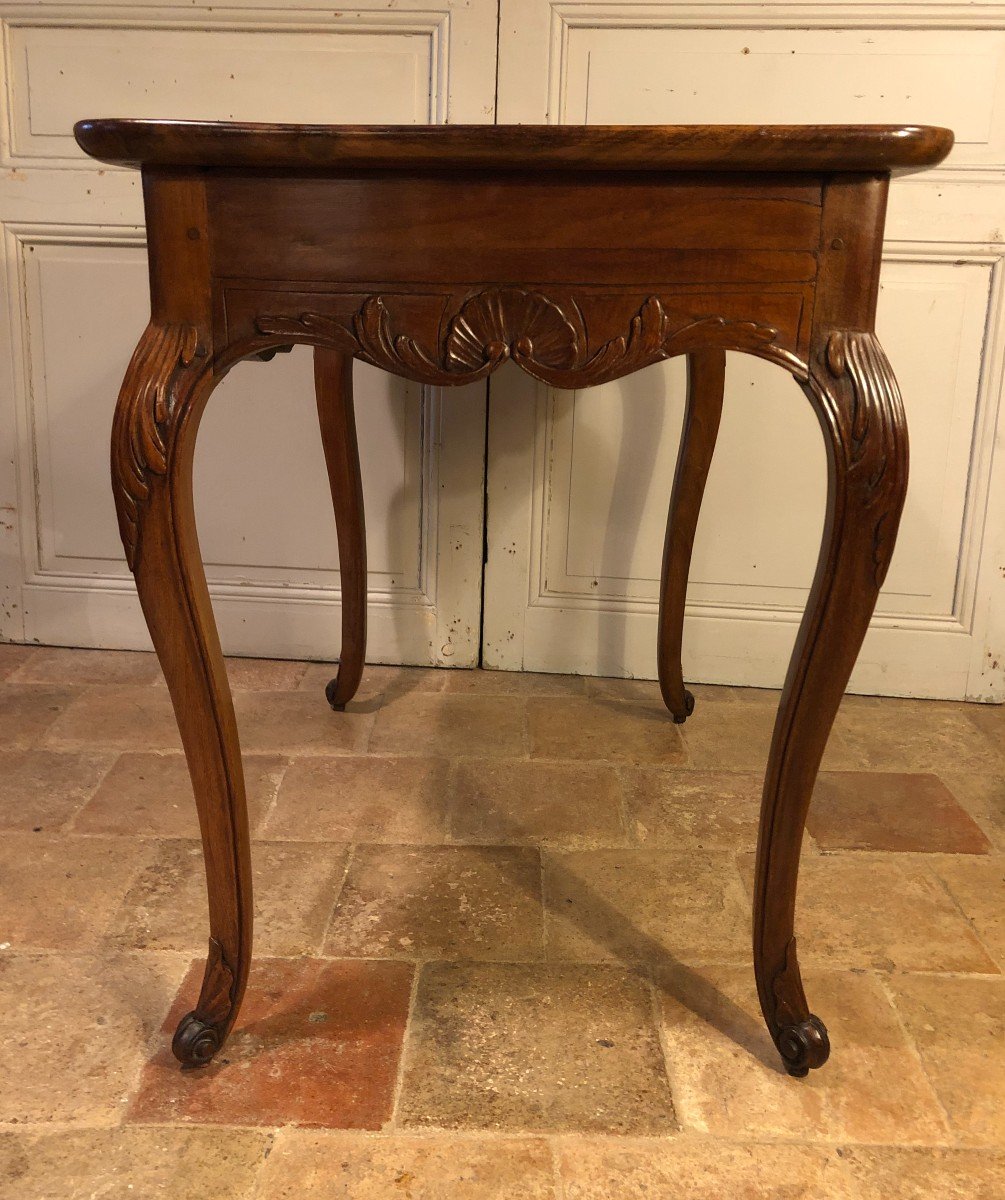 Louis XV Cabaret Table In Bordeaux Mahogany 18th Century-photo-3