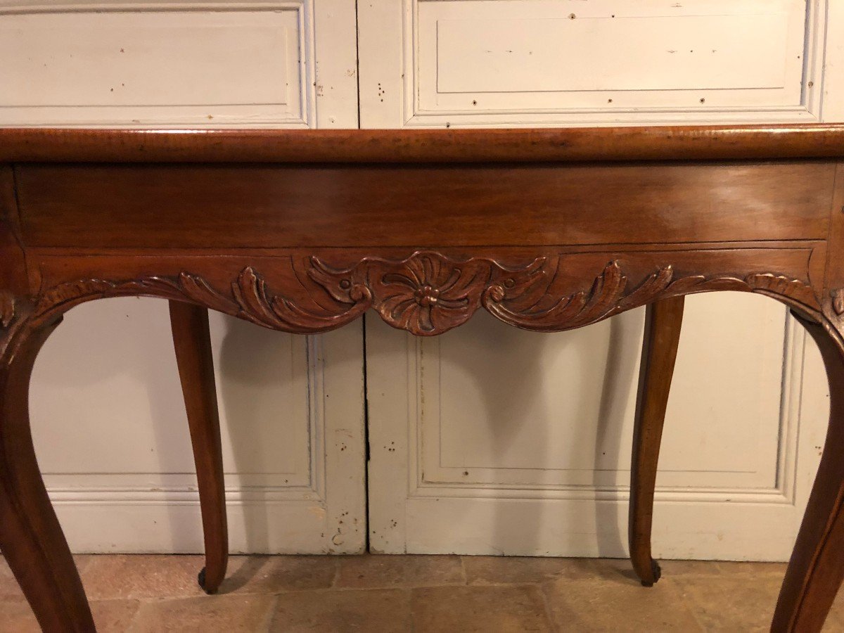 Louis XV Cabaret Table In Bordeaux Mahogany 18th Century-photo-4