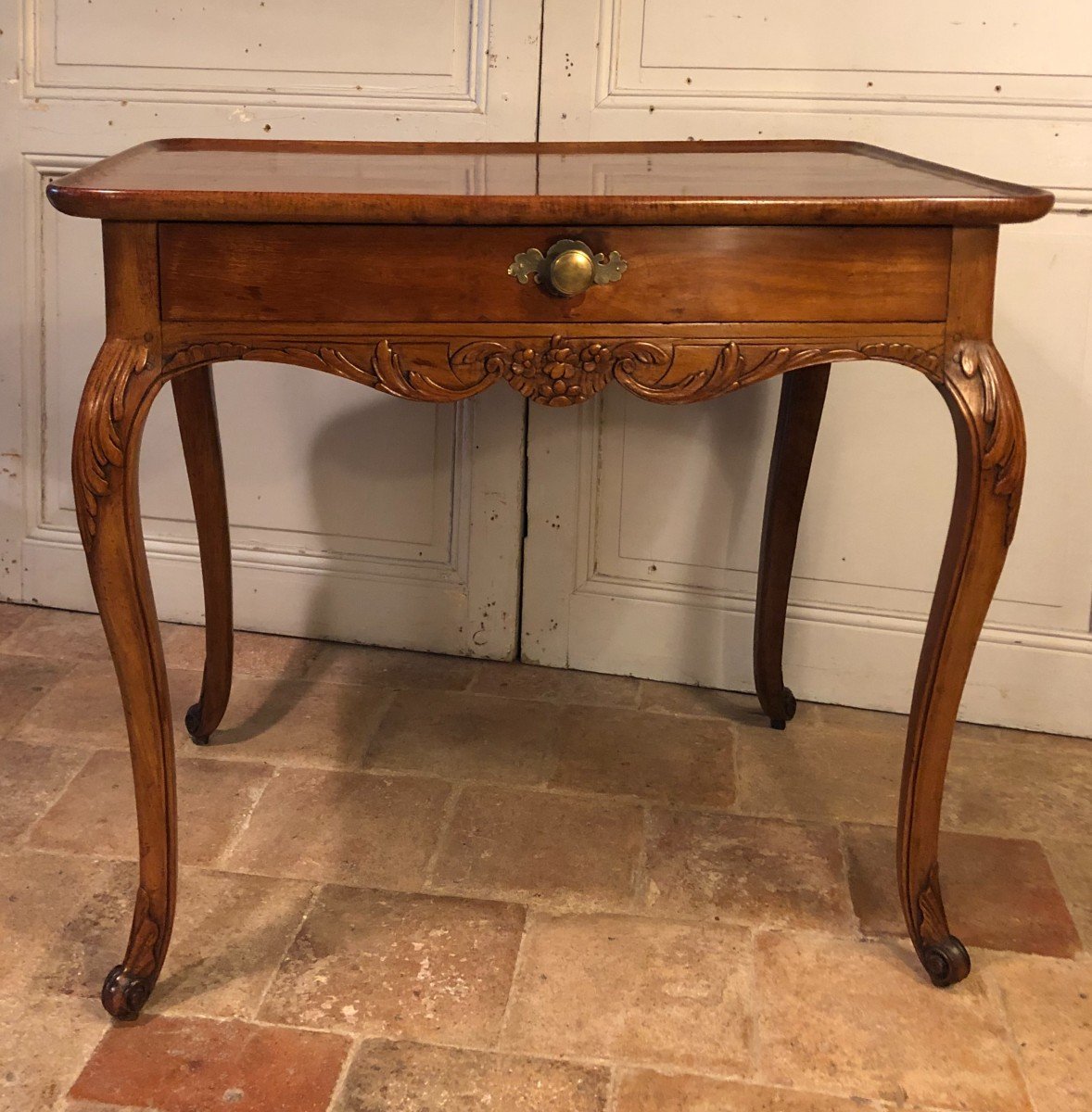 Louis XV Cabaret Table In Bordeaux Mahogany 18th Century