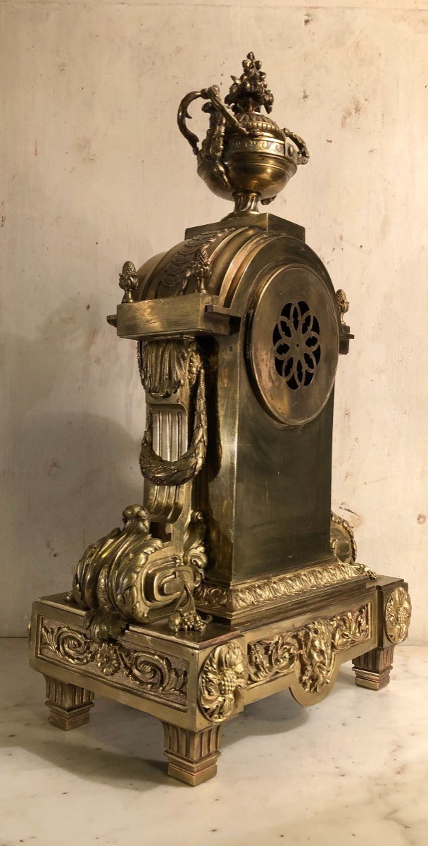 Important Louis XVI Style Clock By Schneeberger-photo-6