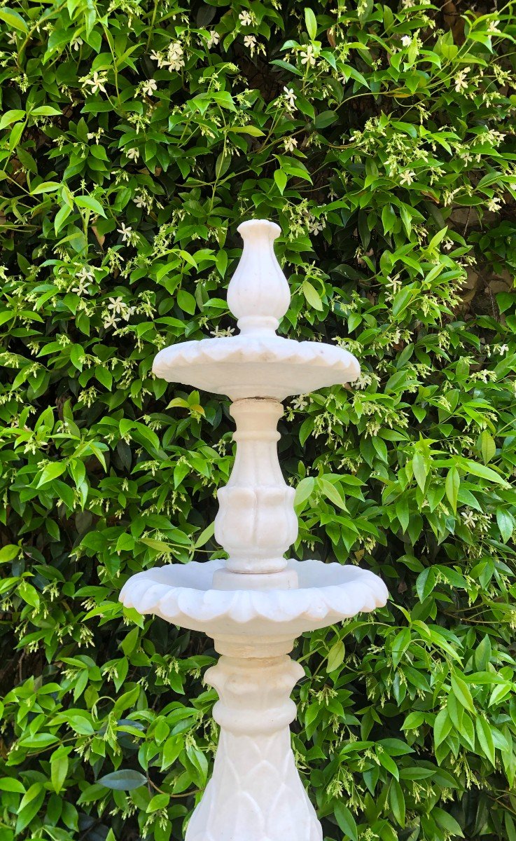 Fontaine En Marbre Inde Rajasthan Vers 1900-photo-4