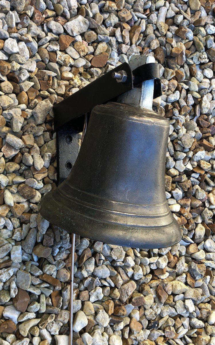 Cloche De Propriété Et Sa Main De Tirage En Bronze XIX° Siècle -photo-4