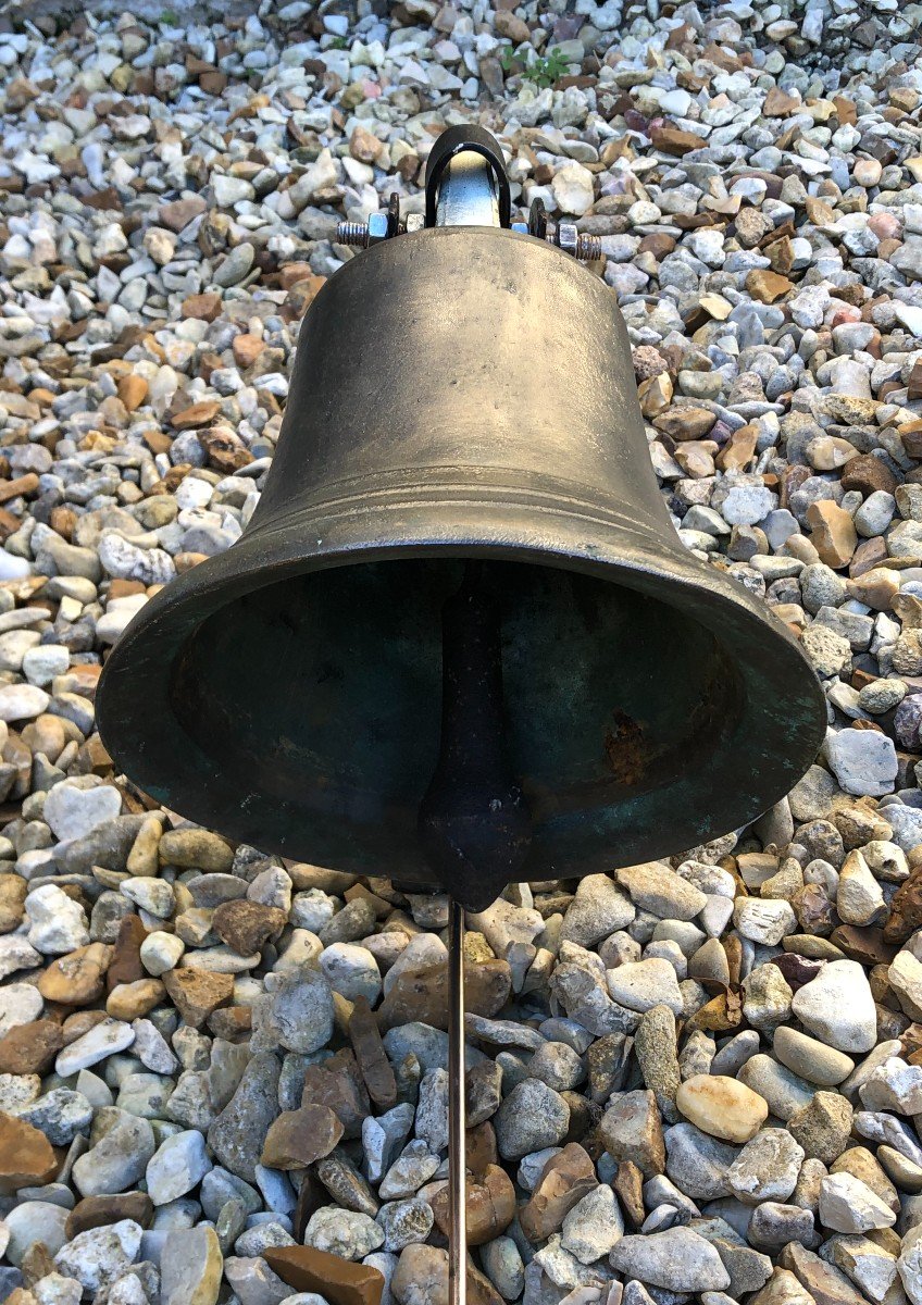 Cloche De Propriété Et Sa Main De Tirage En Bronze XIX° Siècle -photo-3