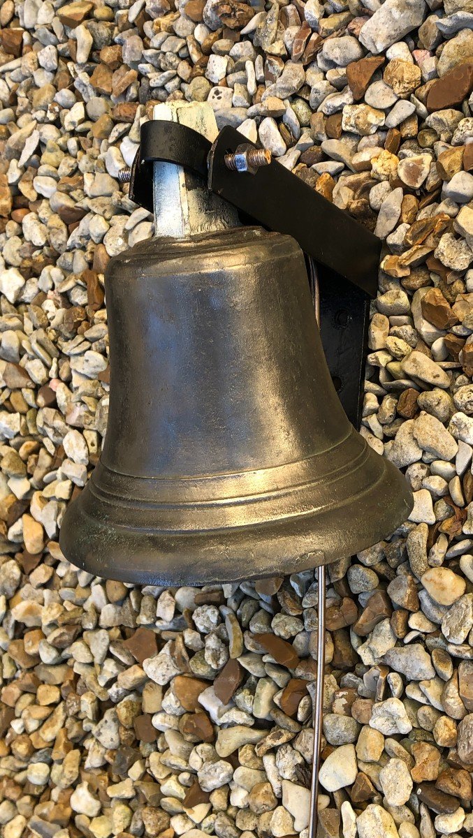 Cloche De Propriété Et Sa Main De Tirage En Bronze XIX° Siècle -photo-4