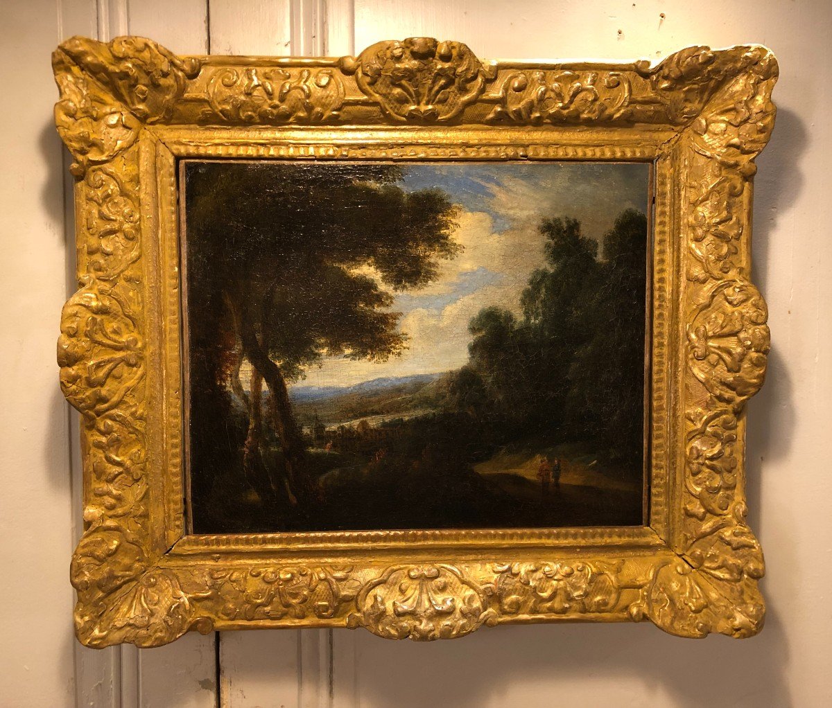 "paysage Flamand" Van Artois Huile Sur Toile XVII° Siècle 