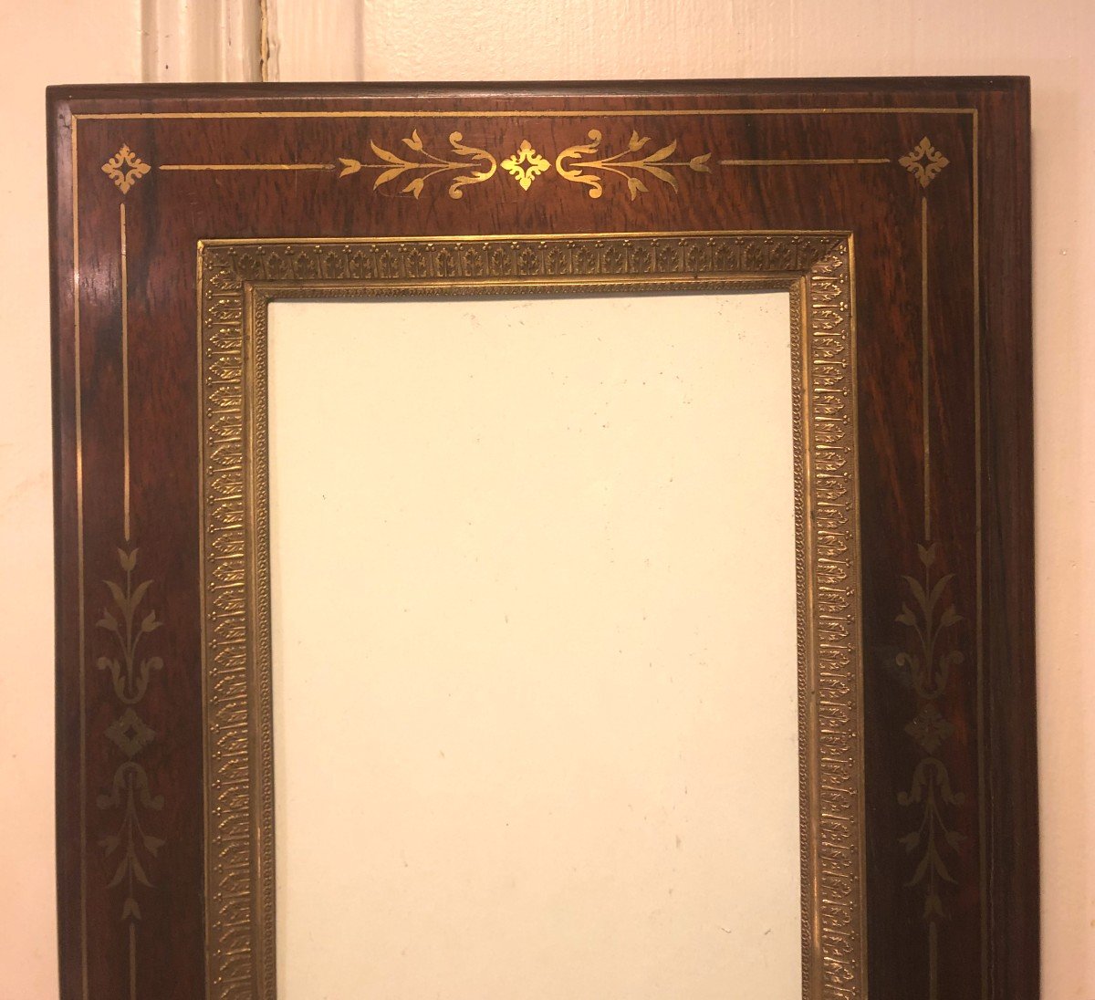 Napoleon III Rosewood And Brass Fillet Photo Frame-photo-3