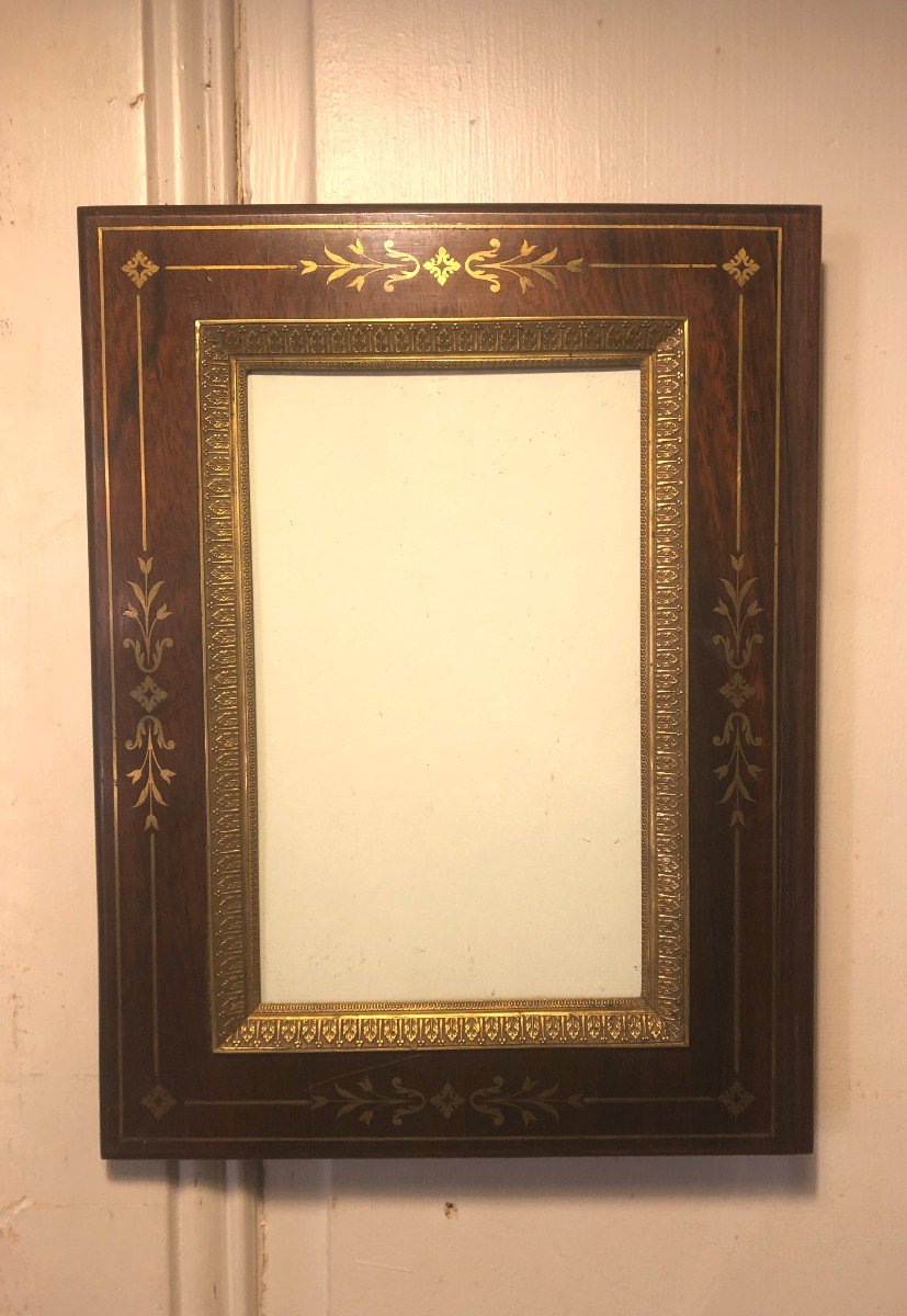 Napoleon III Rosewood And Brass Fillet Photo Frame