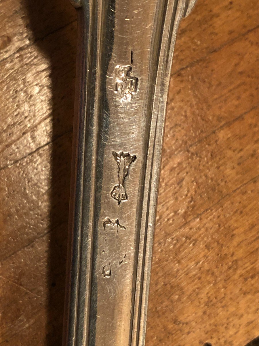 Ladle In Sterling Silver Paris XVIII ° Century Net Model-photo-4