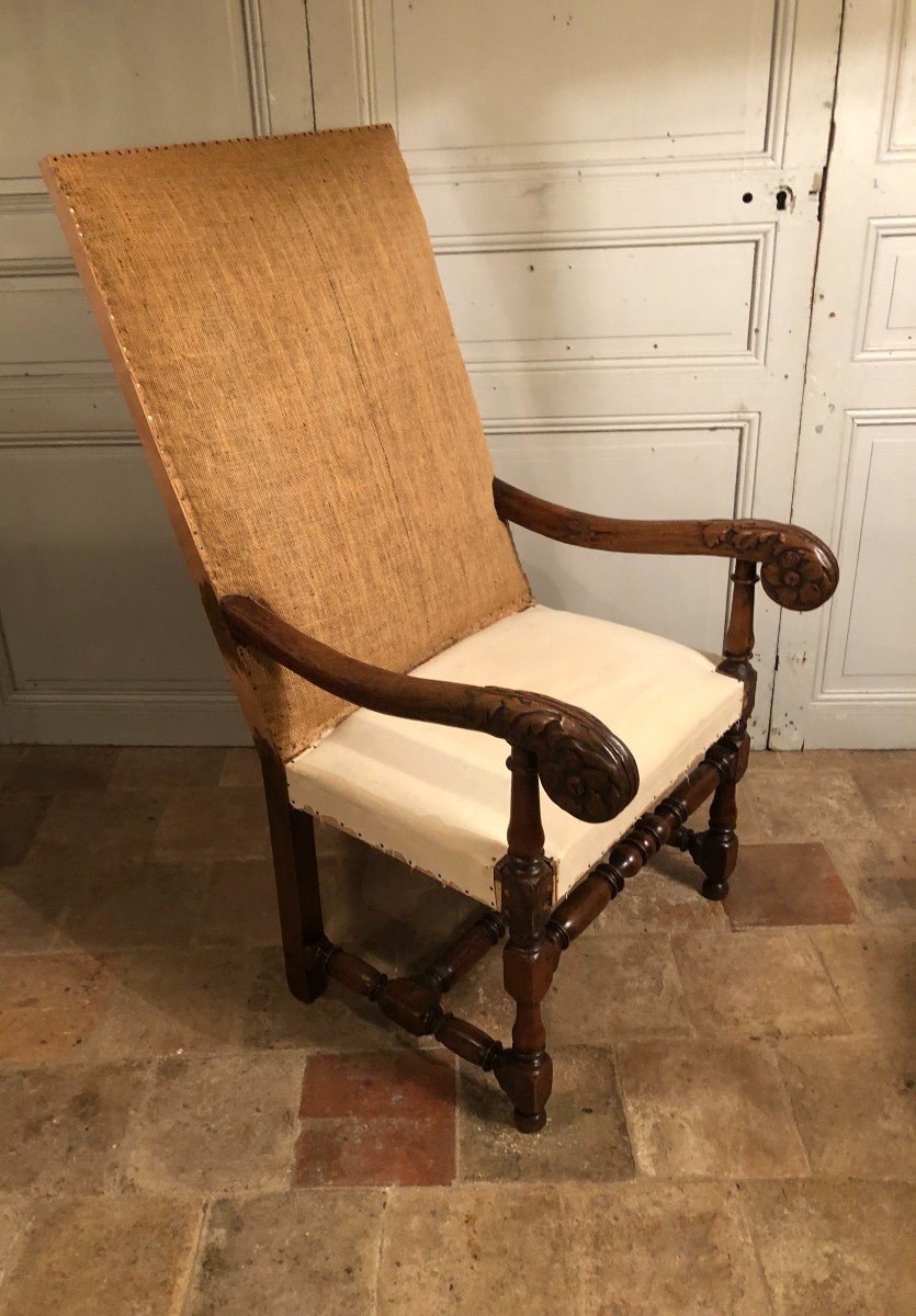 Fauteuil Louis XIV En Noyer XVII° Siècle 