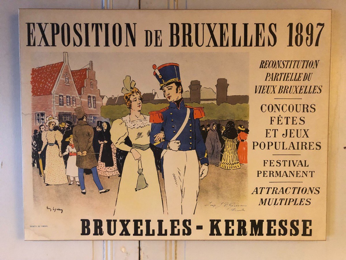 Brussels Kermesse Exhibition Poster, Lynen 1897