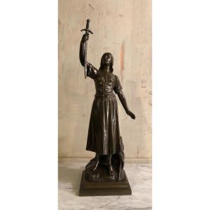 Jeanne d'Arc Bronze d'Après Millet De Marcilly