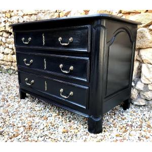 Louis XIV Chest Of Drawers In Blackened Wood 