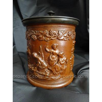 Tobacco Pot In Sandstone Beauvaisis