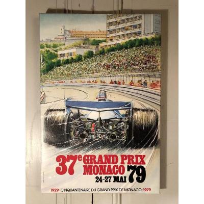 Affiche Grand Prix De Monaco 1979 d'Aprés Alain Giampaoli