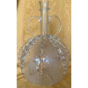 Decanter Dite Dutch Ball Glass XVIIIth Sciecle.