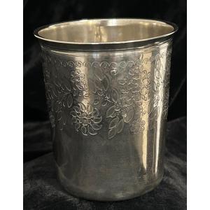 Solid Silver Cup Minerva Hallmark 96g Goldsmith Hmb 19th Century  