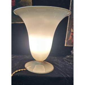 Lampe Opaline Champagne Art Deco