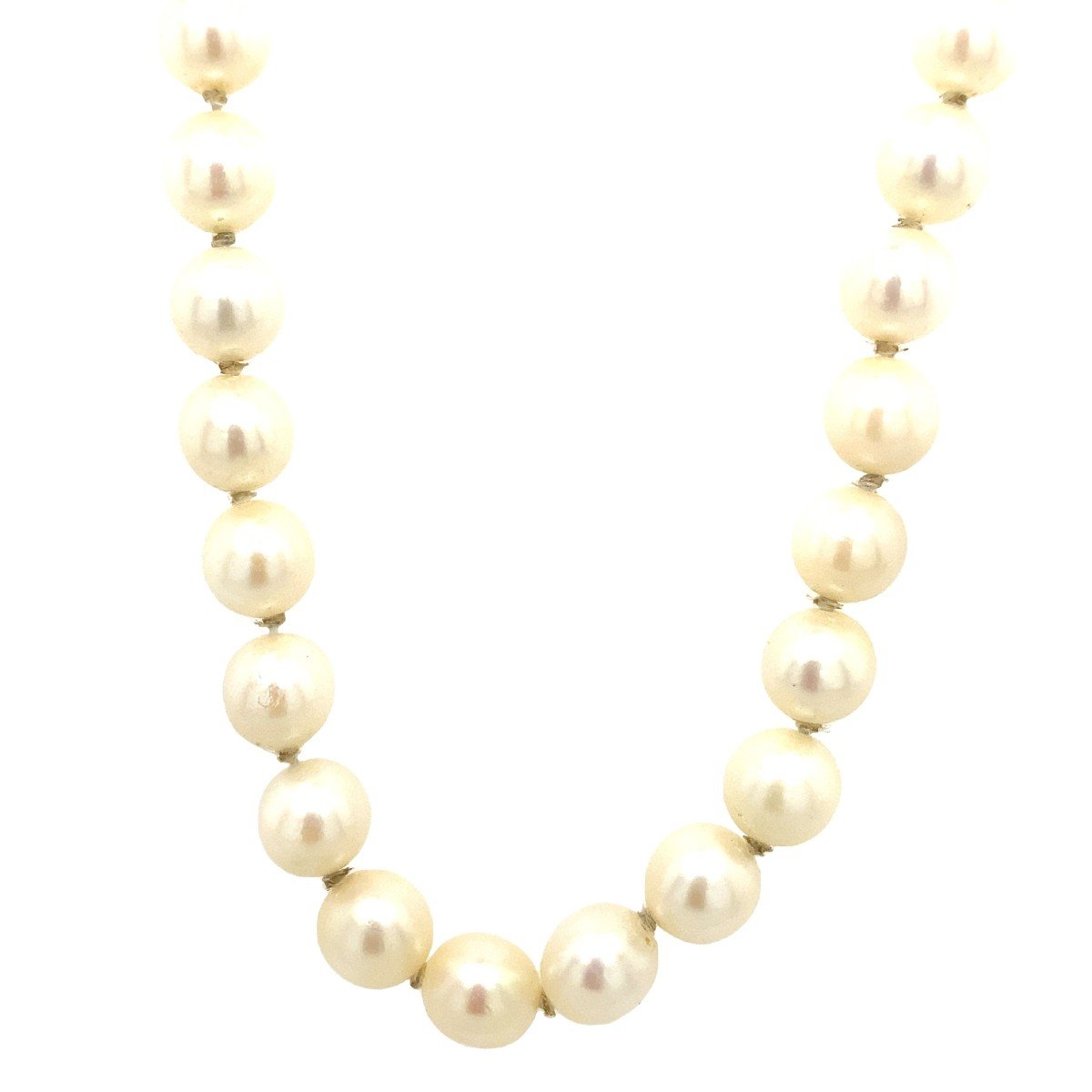 This Necklace Is All About Pearls. It Is A 58" Long Strand Of Pearls-photo-1