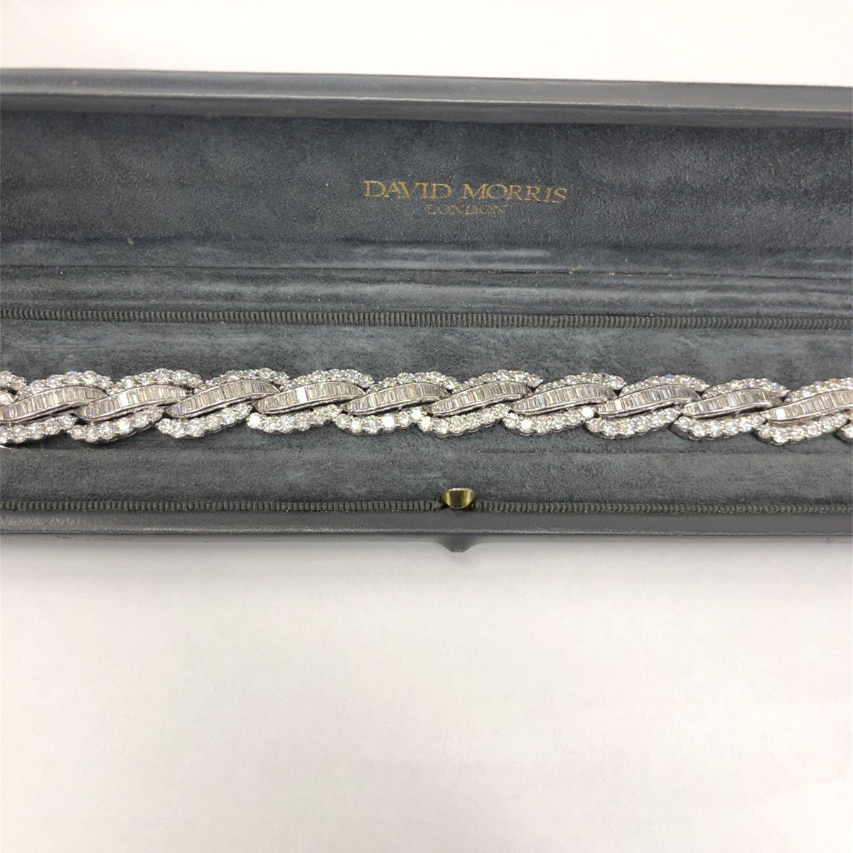 12.0 Ct Art Deco Diamond Bracelet Set In Platinum-photo-7