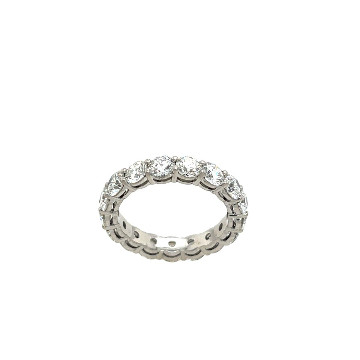 3.75 Carat Round Brilliant Cut Diamond Eternity Ring Set In Platinum-photo-1