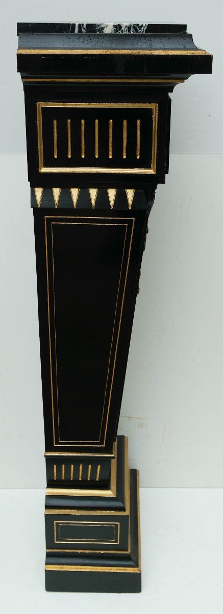 Column In Lacquered Wood And Marble-photo-4