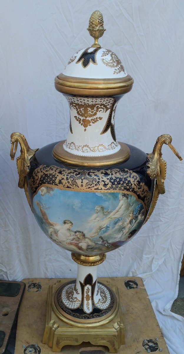 Large Vase In The Taste Of Sevres