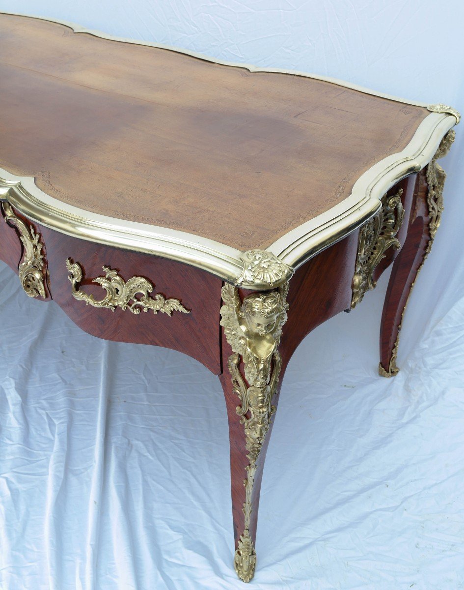 Louis XV Style Angels Flat Desk-photo-1