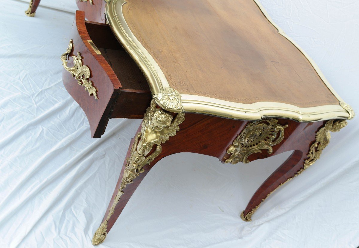 Louis XV Style Angels Flat Desk-photo-4