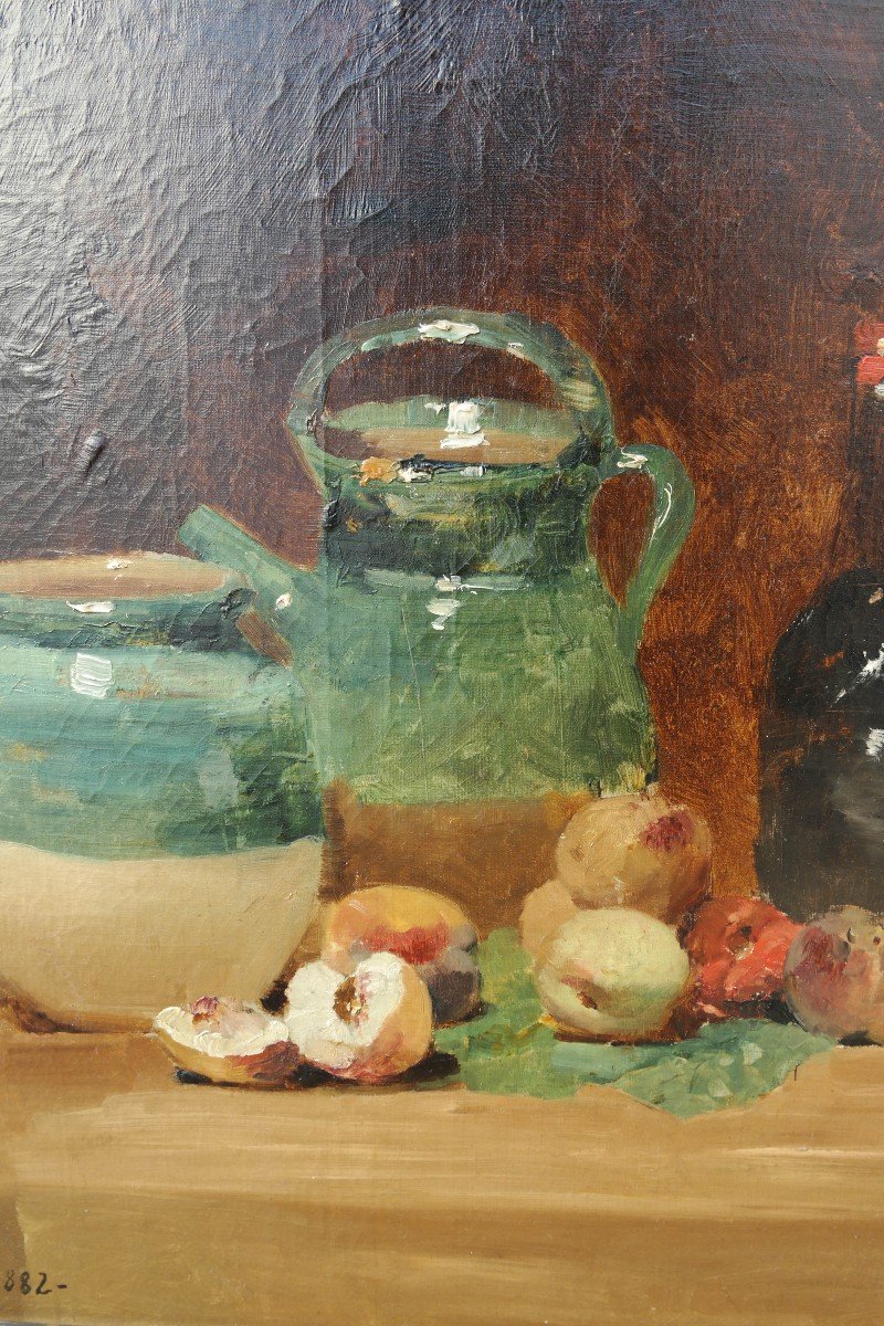 Nature Morte Par Raymond Tholer Circa 1882-photo-3