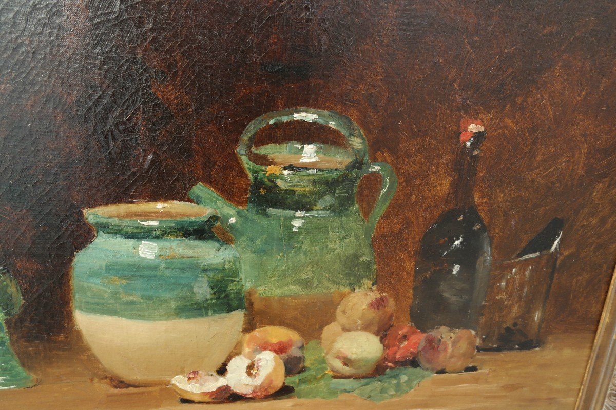 Nature Morte Par Raymond Tholer Circa 1882-photo-5