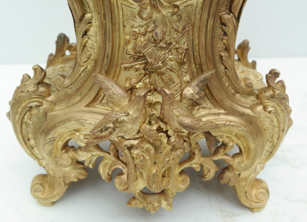 Louis XV Style Gilt Bronze Pendulum-photo-1