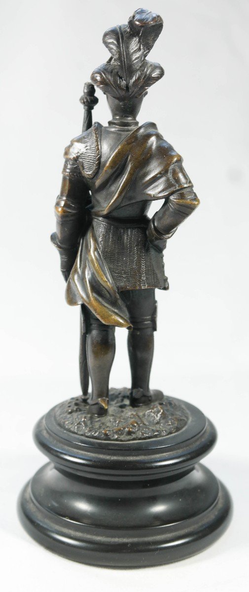 Paire De Soldats  En Armure, Sculptures En Bronze-photo-7