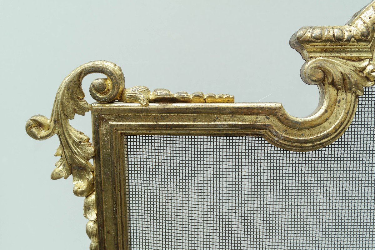 Fireplace Screen In Bronze Louis XVI Style-photo-3