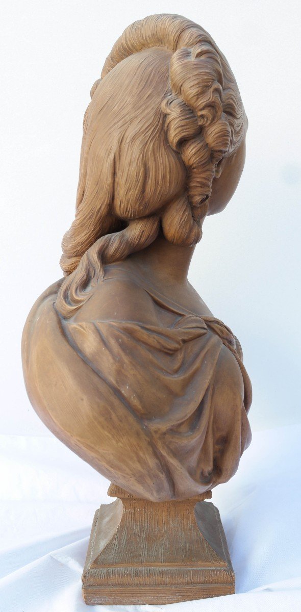 Madame Du Barry, Sculpture En Terre Cuite Par Pajou-photo-4