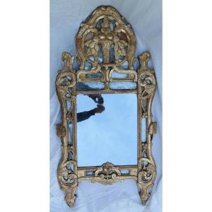 Louis XV Gilded Wood Pareclose Mirror 