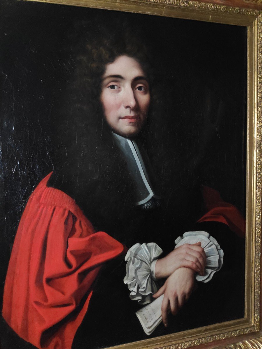 Entourage Of Nicolas Mignard Around 1650-1660, Portrait Of A Magistrate-photo-4