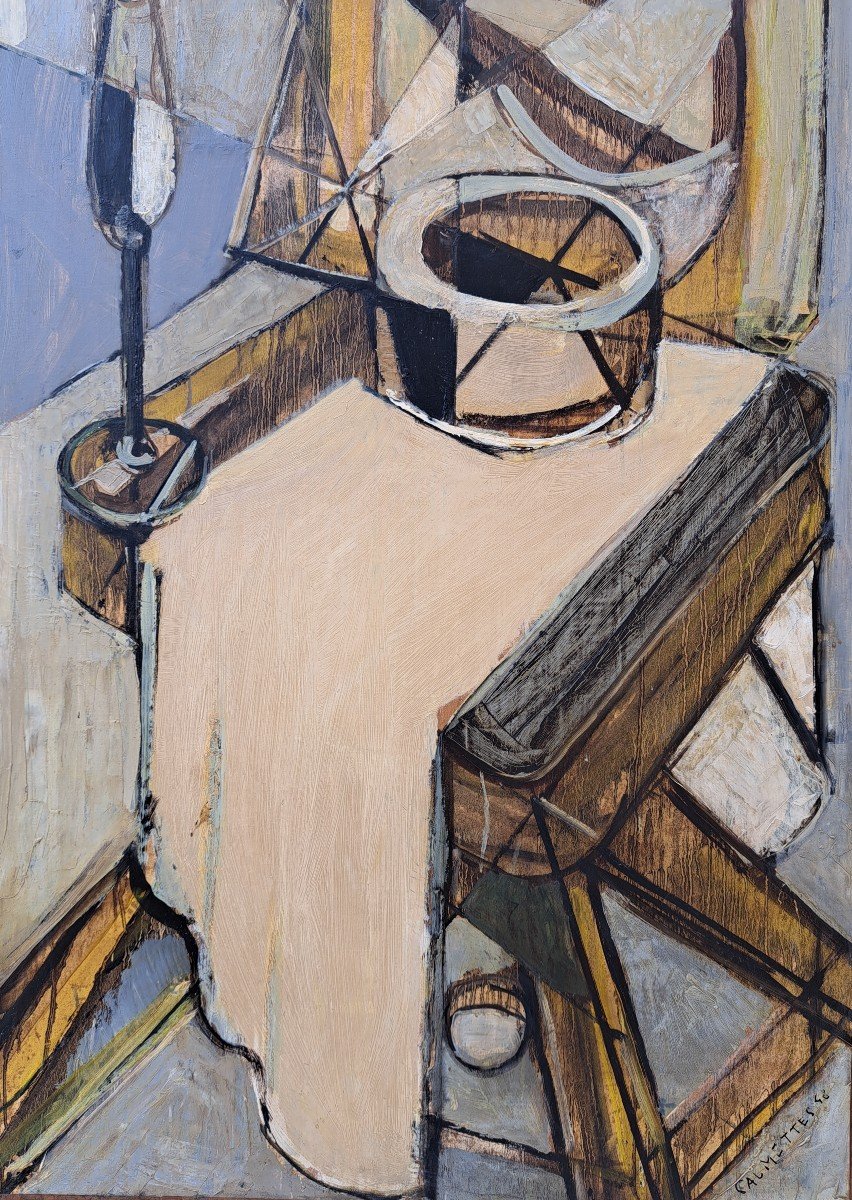 Jean Marie Calmettes (1918-2007), Composition à La Chaise-photo-3