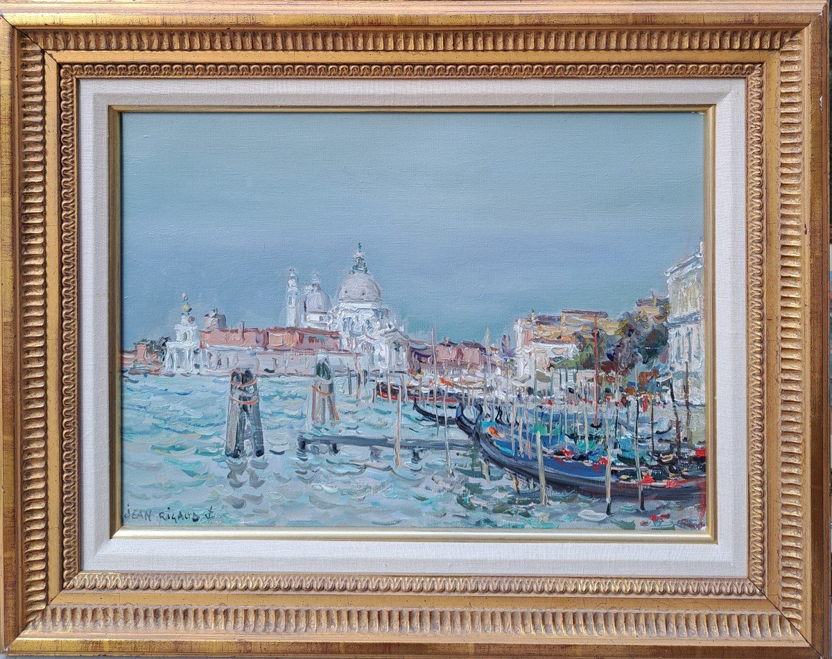 Jean Rigaud (1912-1999) - Venise La Dogana Et La Salute - Huile