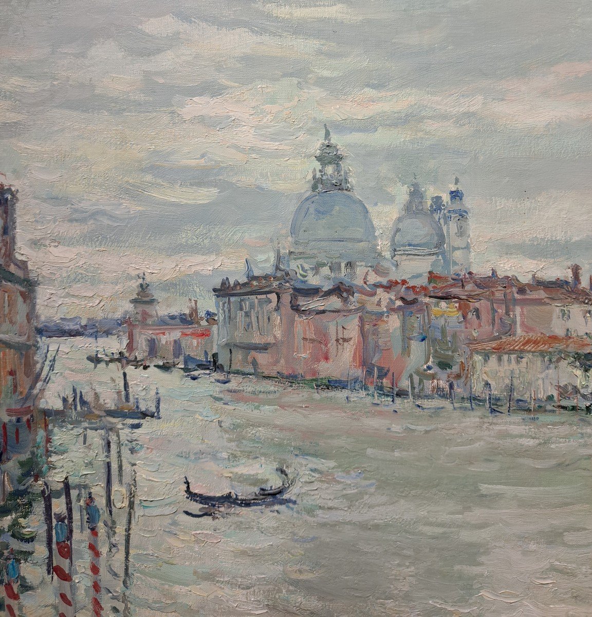 Jean Rigaud (1912-1999) - Venice The Grand Canal Morning With The Salute-photo-4